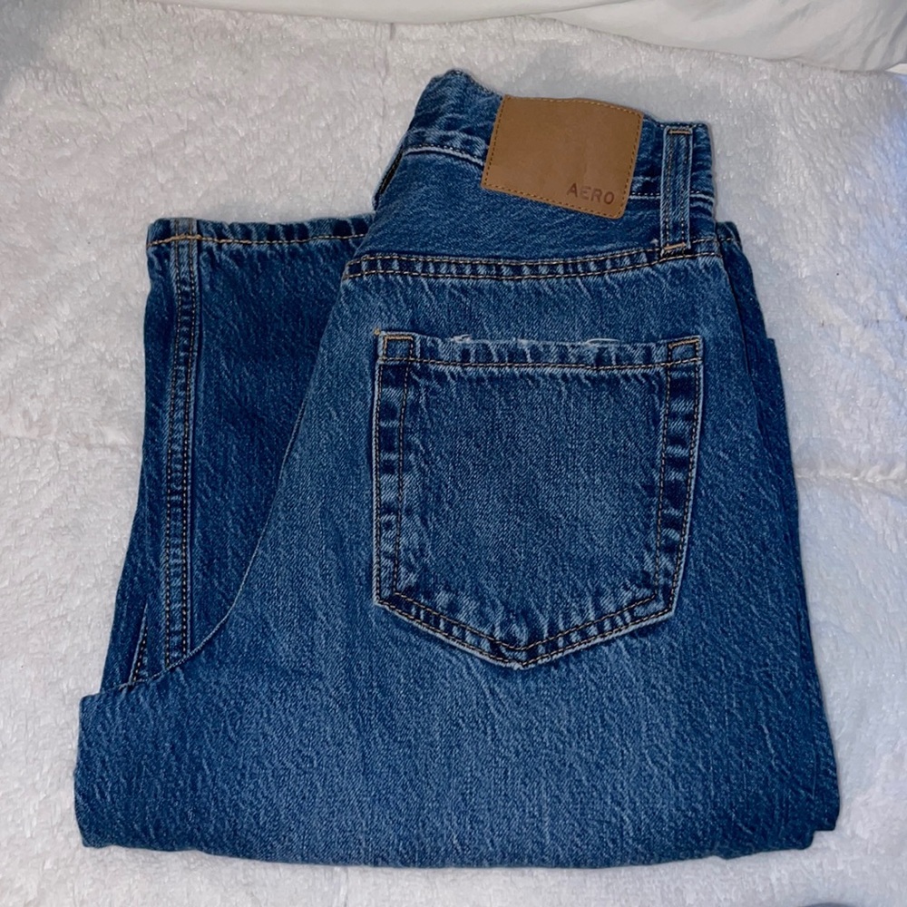 High Riss Wide Leg Jeans with Rips